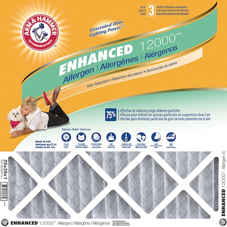 Pleated Air Filter, 10 X 20 X 1, 4 Pack